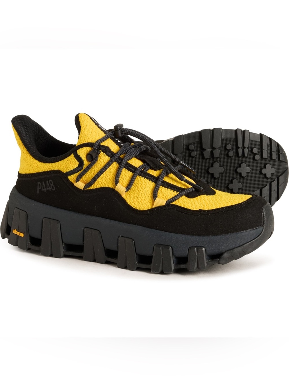 P448 Yellow and Black Monalea Sneakers